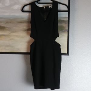 $10 Summer/Party Dresses! LBD Charlotte Russe Cutout Sides V Neck Zip Back Dress